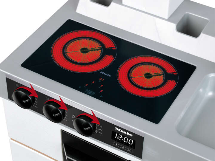 klein Miele Kinder-Spielküche Kücheninsel Salt & Pepper